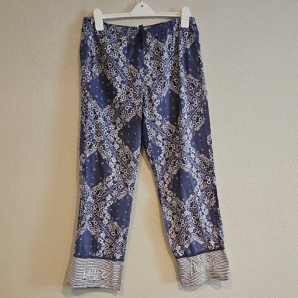 Victoria's Secret | Women's Elegant Floral Bandana Loungewear Pajama Bottoms M